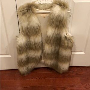 Faux Fur Vest size L